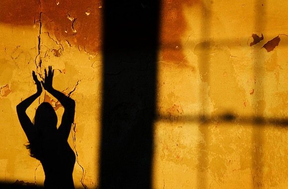 Shadow on Church Wall