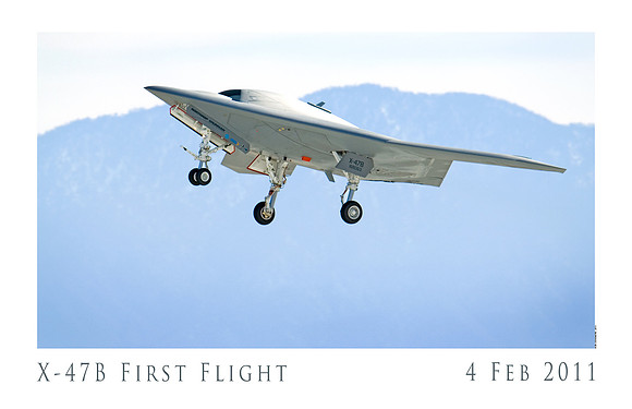 X-47 First Flight 11x17